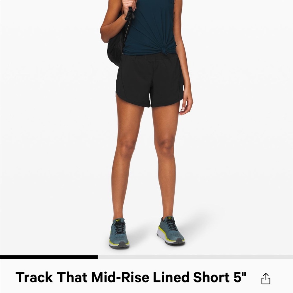 Track That Mid-rise lined shorts. 5 in